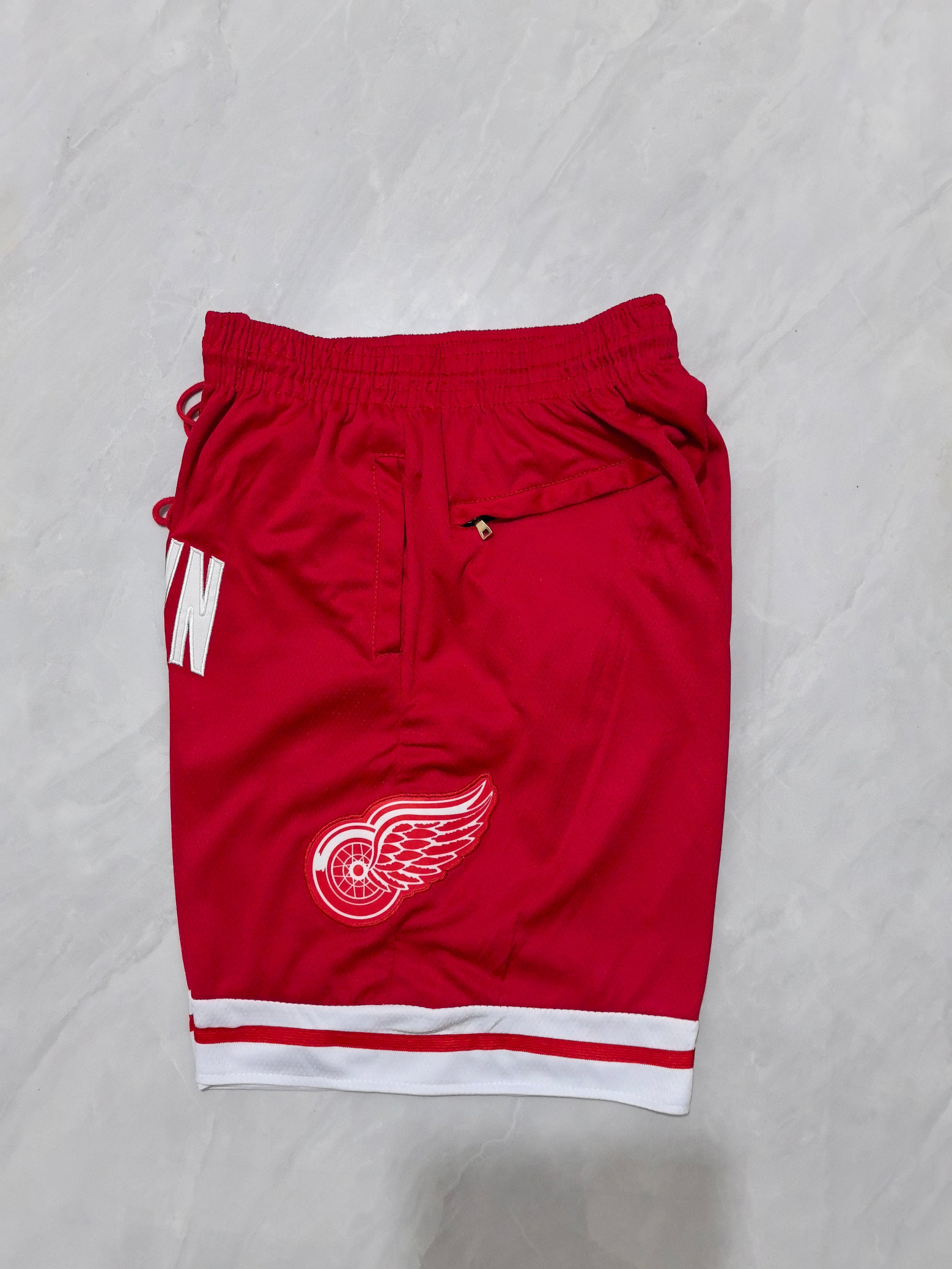 JUST DON Detroit Red Wings Pocket Shorts