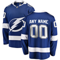 Men's Tampa Bay Lightning Blue Home Breakaway Custom Jersey1