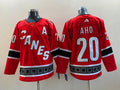 Men's Carolina Hurricanes Sebastian Aho #20 Red Player Jersey1