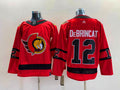 Men's Ottawa Senators Alex DeBrincat #12 Red Player Game Jersey1