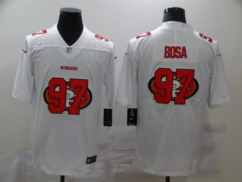 Men's San Francisco 49ers #97 Nick Bosa White Game Player Jersey1