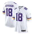 Justin Jefferson Minnesota Vikings Nike Game   Jersey - White���������YOUTH���������