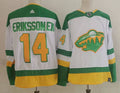Men's Minnesota Wild Joel Eriksson Ek #14 White Breakaway Player Jersey1