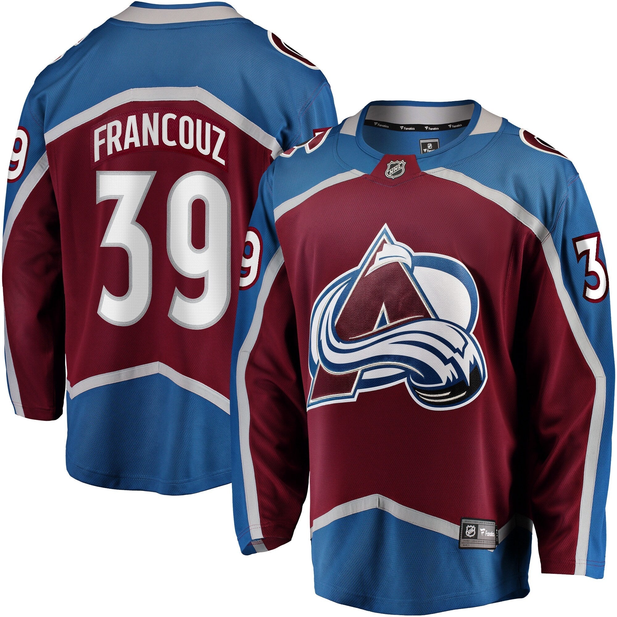 Pavel Francouz Colorado Avalanche   Breakaway  Jersey - Burgundy