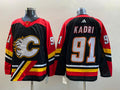 Men's Calgary Flames Nazem Kadri #91 Black Breakaway Player Jersey1