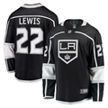 Men's Los Angeles Kings Trevor Lewis #22 Black Home Breakaway Jersey1