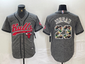 Men's Chicago Bulls Michael Jordan #23 Gray Replica Player Jersey