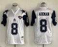 Men's Dallas Cowboys Troy Aikman Mitchell & Ness White Legacy Replica Jersey1