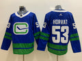 Men's Vancouver Canucks Bo Horvat #53 Blue Breakaway Player Jersey1
