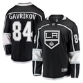 Men's Los Angeles Kings Vladislav Gavrikov #84 Black Home Breakaway Jersey1