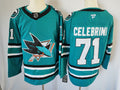 Men's San Jose Sharks Macklin Celebrini #71 Green Player Game Jersey1