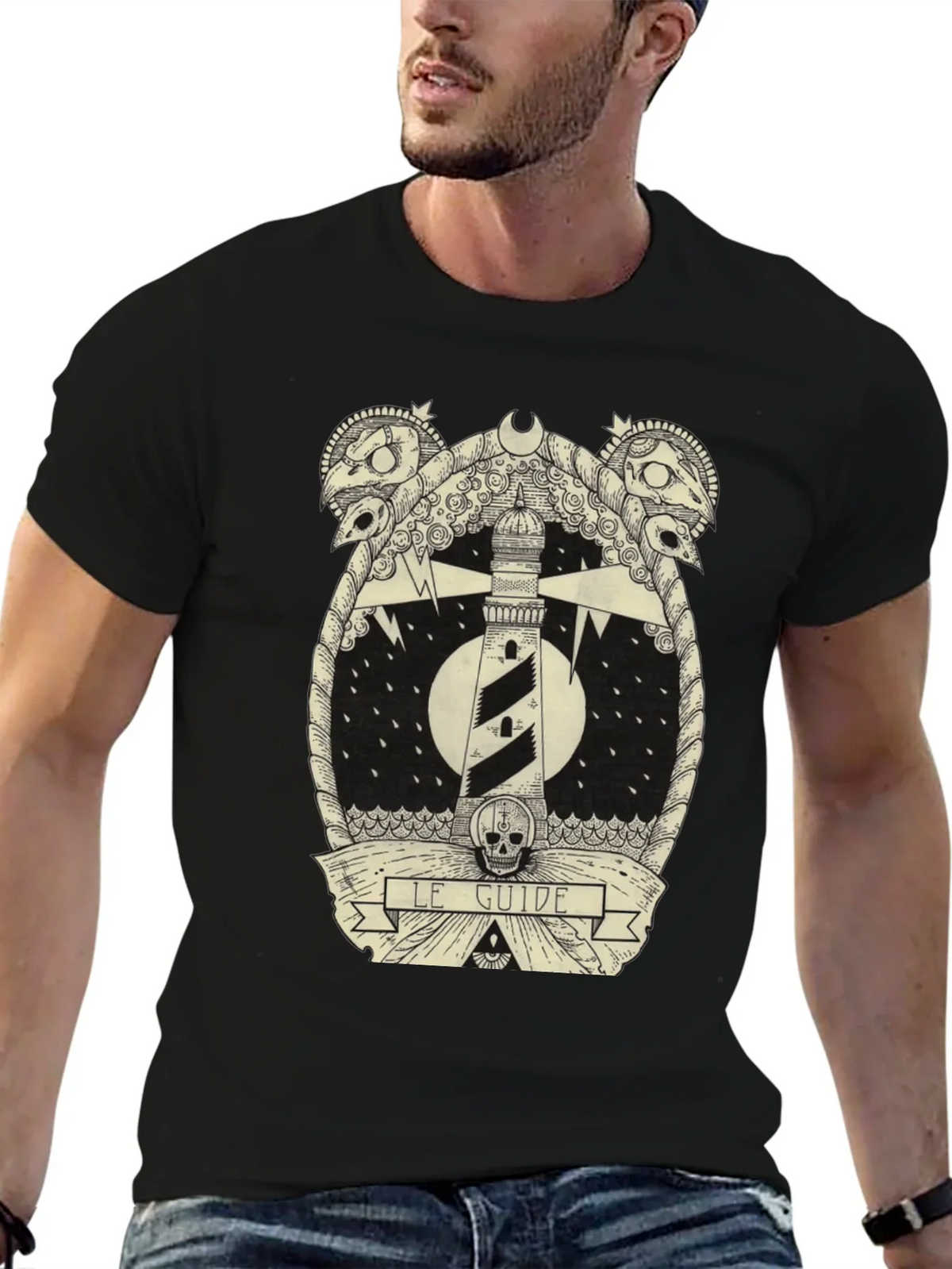Le Guide Lighthouse Graphic T-Shirt