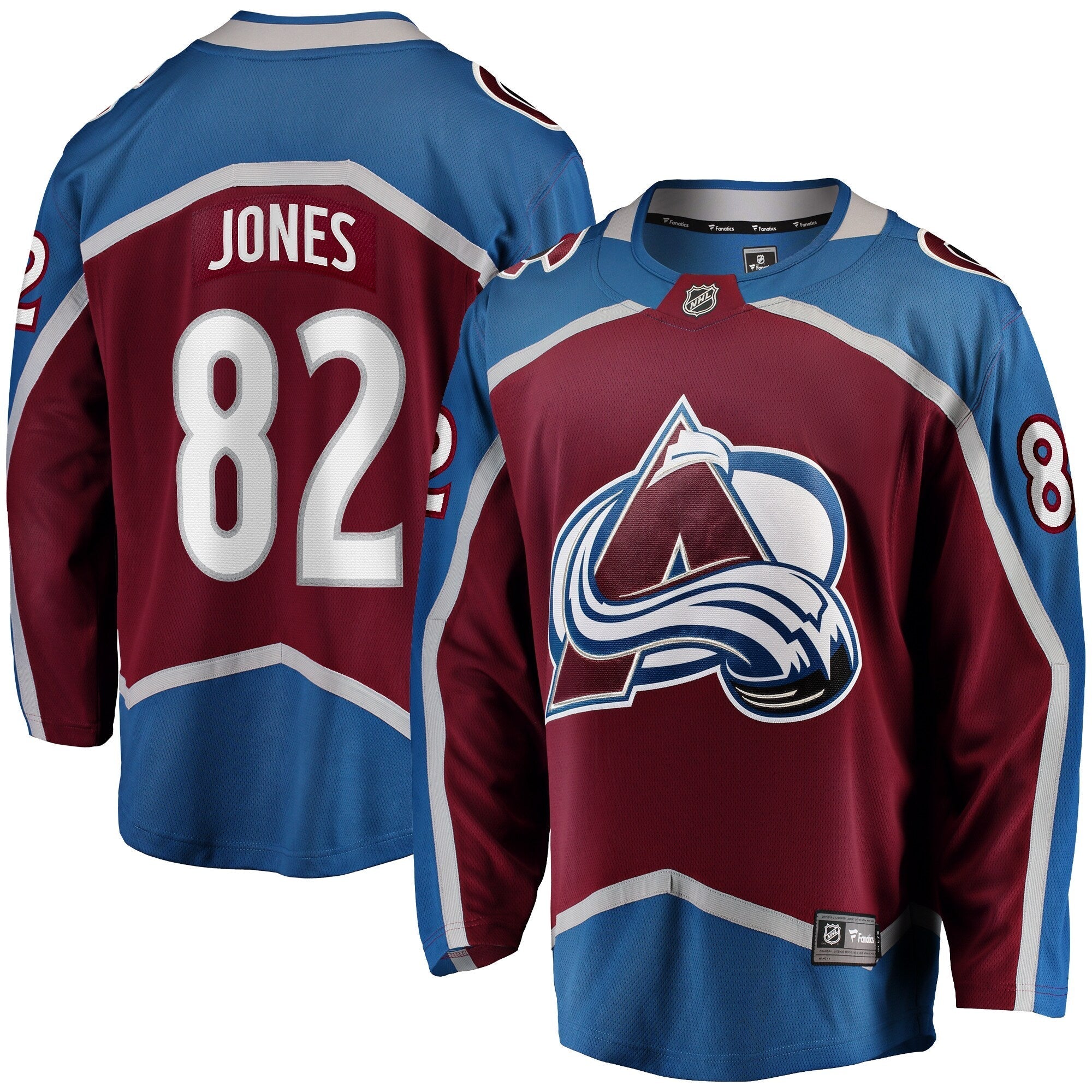 Caleb Jones Colorado Avalanche   Home Premier Breakaway  Jersey - Maroon