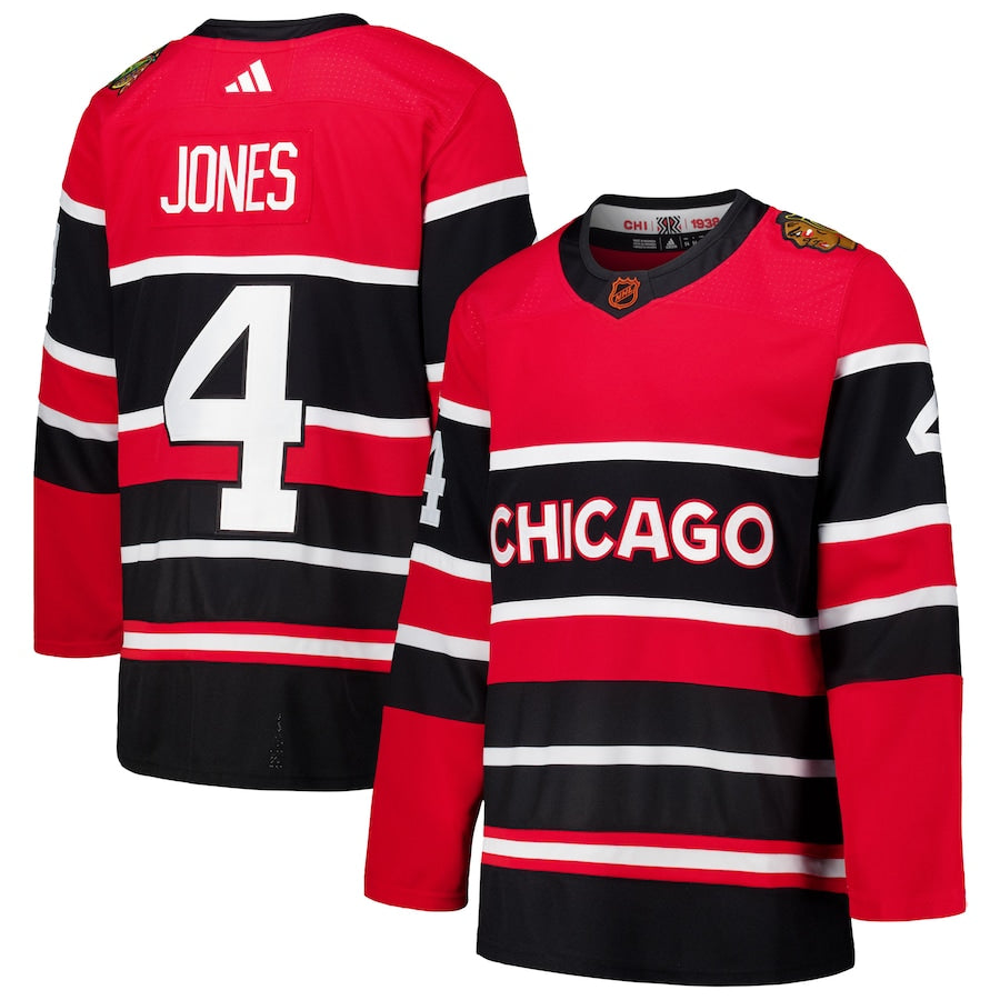 Seth Jones Chicago Blackhawks   Reverse Retro 2.0   Jersey - Red