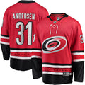 Frederik Andersen Carolina Hurricanes   Alternate Breakaway  Jersey - Red