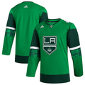 Men's Los Angeles Kings Kelly Green 2023 St. Patrick's Day Primegreen Authentic Blank Jersey1