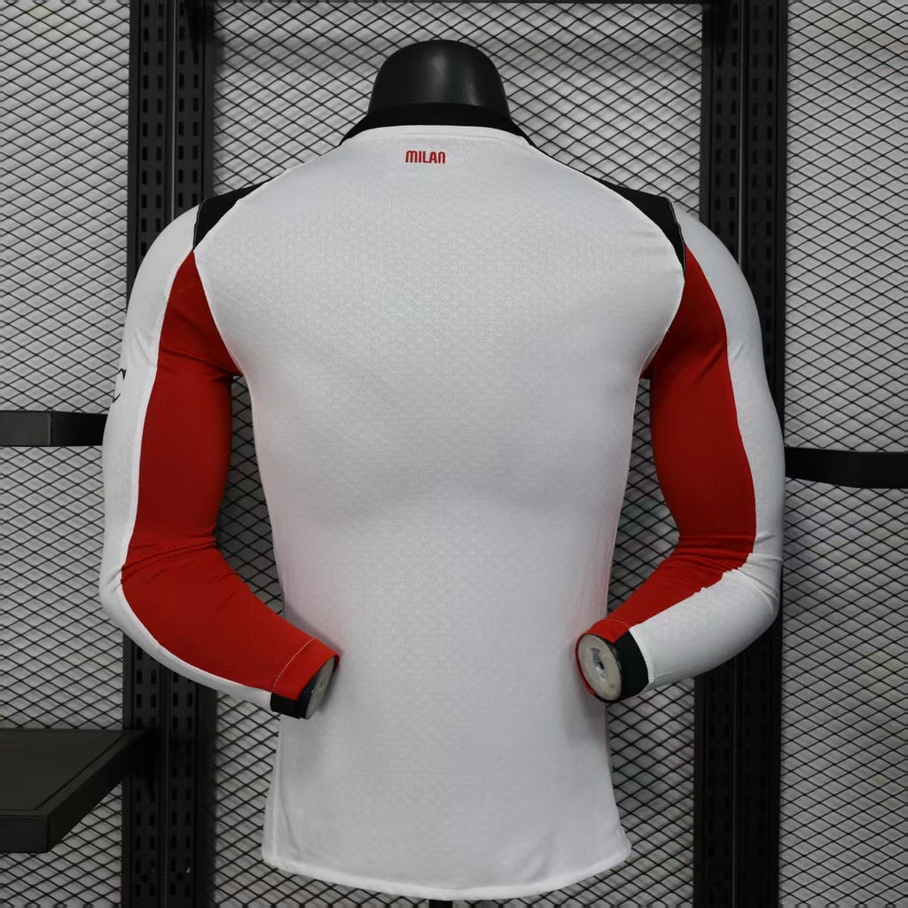 2025-26 AC Milan Away Long Sleeve Player Version Jersey - Men's