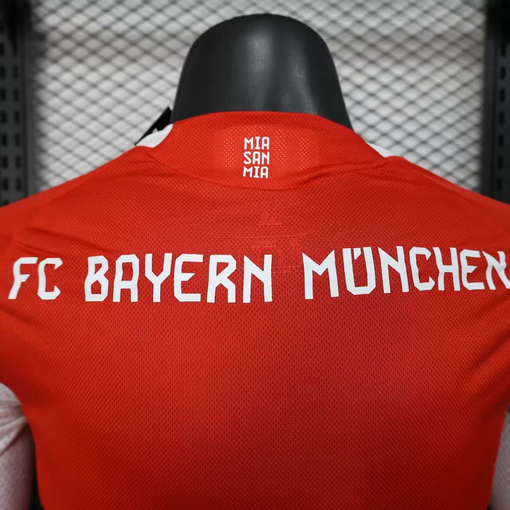 2025-26 Bayern Munich Home Long Sleeve Player Version Jersey - Men's