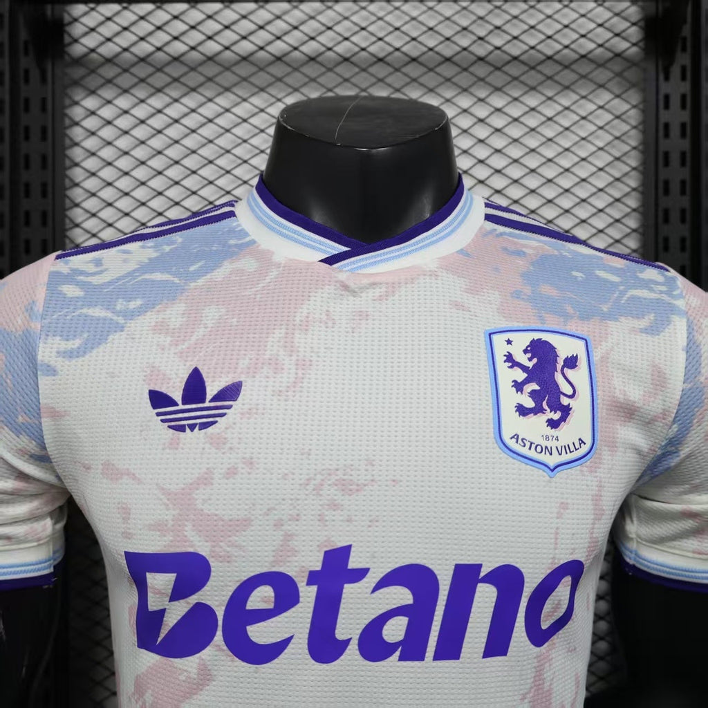 2025-26 Aston Villa Second Away Player Version Jersey-Men's