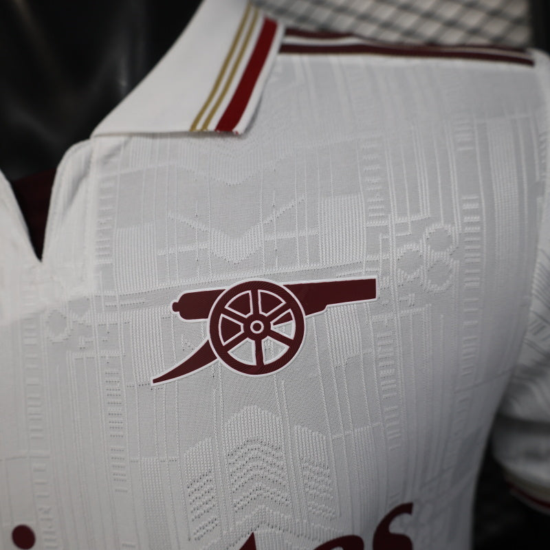 2025-26 Arsenal Second Away White Player Version Jersey - Men's