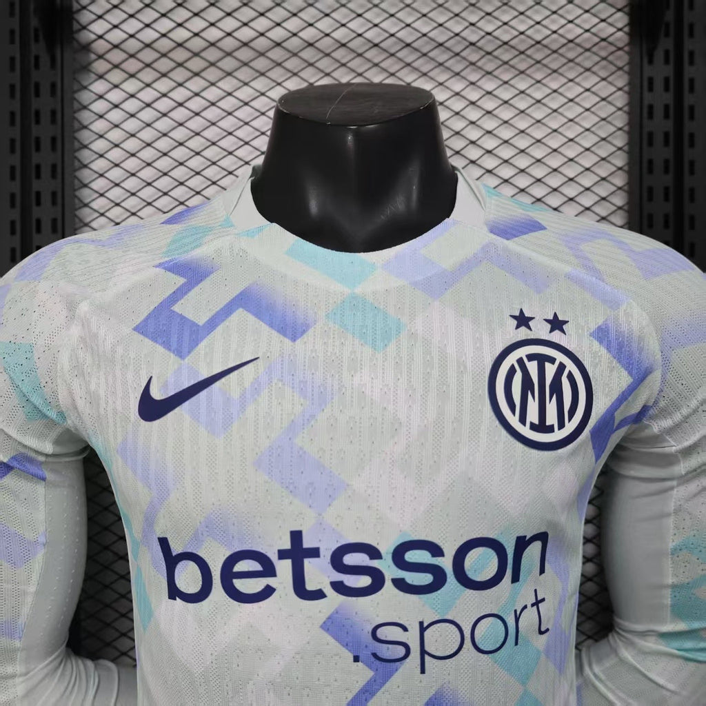2025-26 Inter Milan Away Long Sleeve Player Version Jersey - Men's