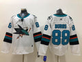 Men's San Jose Sharks Brent Burns #88 White Breakaway Player Jersey1