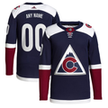 Men's Colorado Avalanche Navy 2018/19 Alternate Primegreen Authentic Pro Custom Jersey1