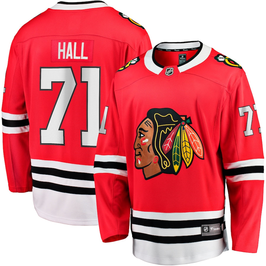 Taylor Hall Chicago Blackhawks   Home Breakaway  Jersey - Red