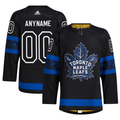 Men's Toronto Maple Leafs Black Authentic  x drew house Alternate Custom Jersey1