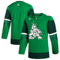 Men's Arizona Coyotes Kelly Green 2023 St. Patrick's Day Primegreen Authentic Blank Jersey1