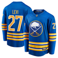 Men's Buffalo Sabres devon levi #27 Royal Replica Game Jersey1