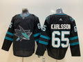 Men's San Jose Sharks Erik Karlsson #65 Black Breakaway Player Jersey1