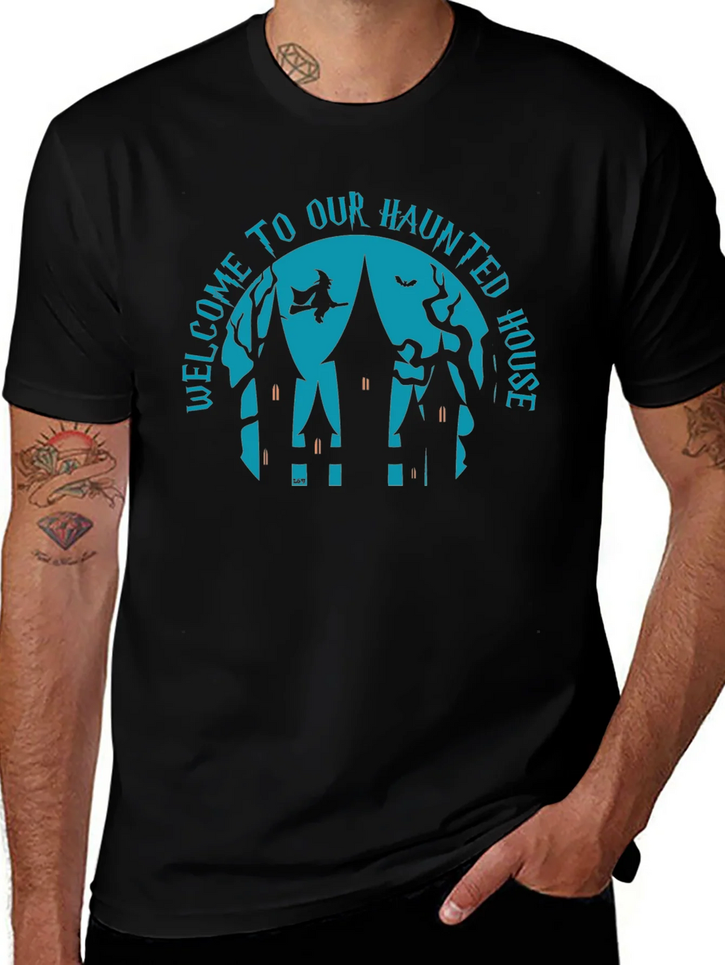 Haunted House Graphic Tee