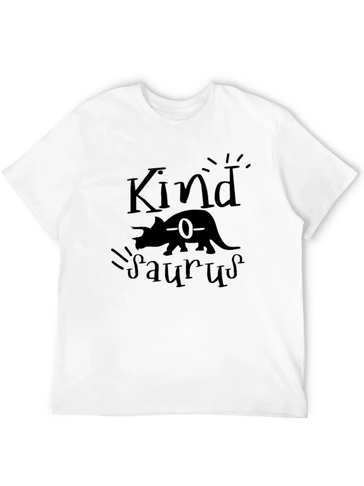 Kindasaurus Black Graphic Tee - Dinosaur Lovers T-Shirt