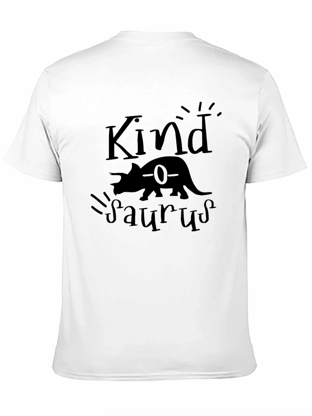 Kindasaurus Black Graphic Tee - Dinosaur Lovers T-Shirt