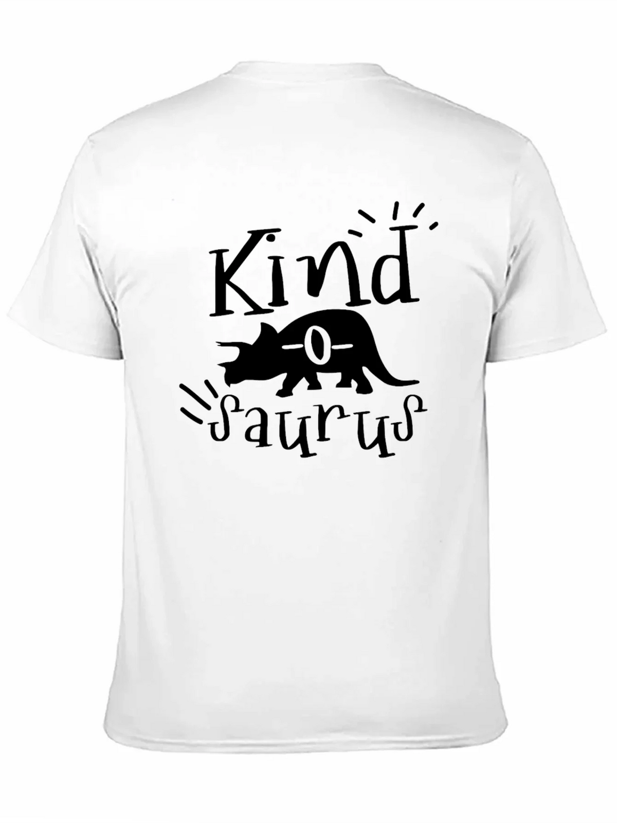 Kindasaurus Black Graphic Tee - Dinosaur Lovers T-Shirt