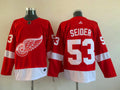 Men's Detroit Red Wings Moritz Seider #53 Red Home Breakaway Player Jersey1