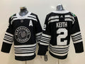Men's Chicago Blackhawks Duncan Keith #2 Black Breakaway Player Jersey1