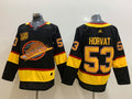 Men's Vancouver Canucks Bo Horvat #53 Black Breakaway Jersey1