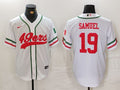 Men's San Francisco 49ers Deebo Samuel #19 White Player Game Jersey1