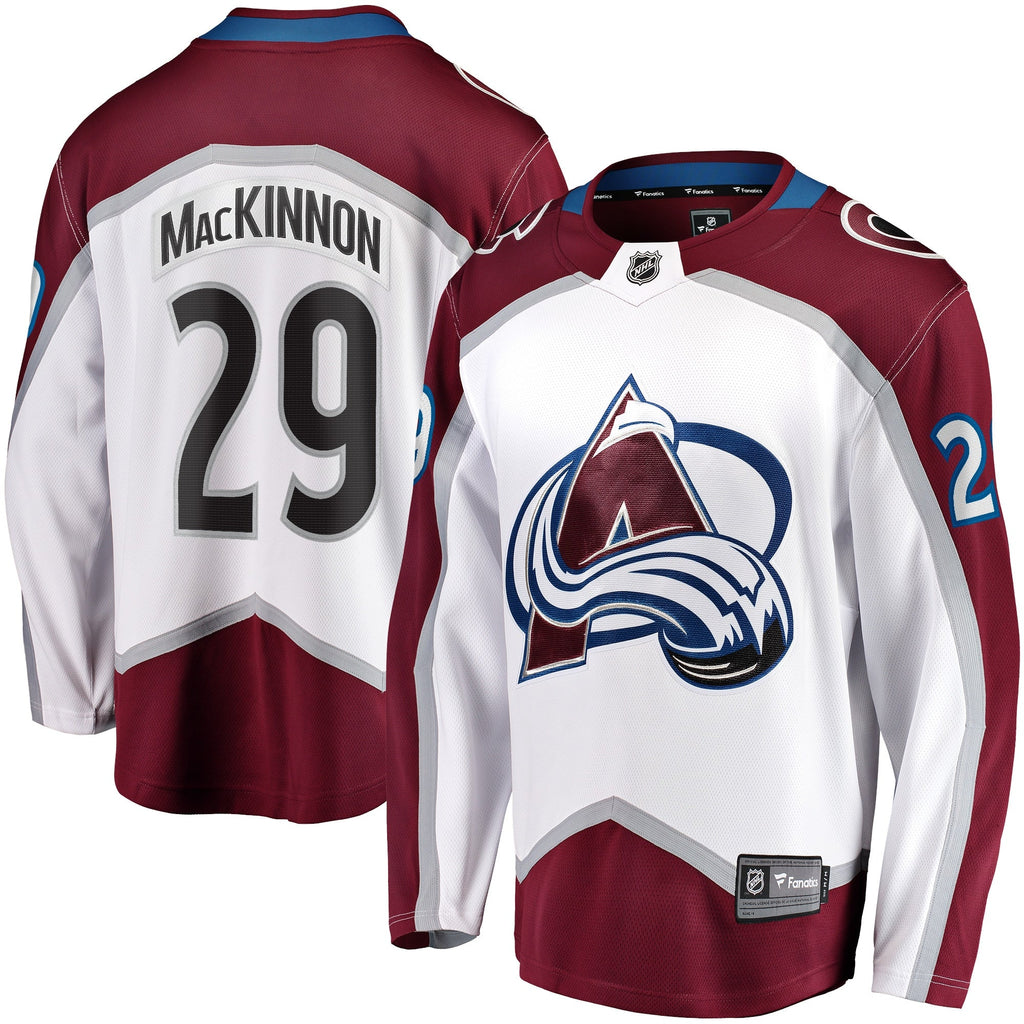 Nathan MacKinnon Colorado Avalanche   Away Premier Breakaway  Jersey - White