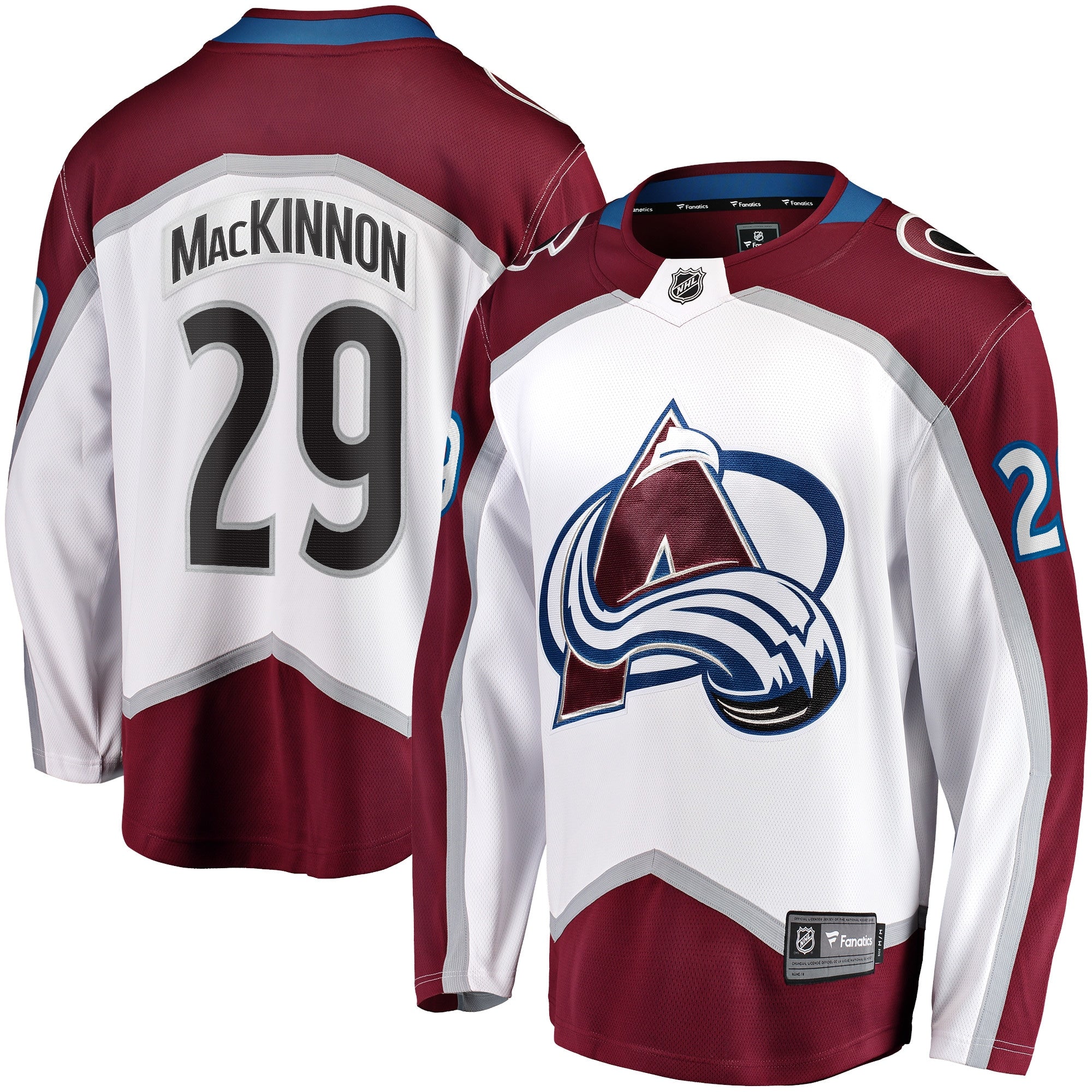 Nathan MacKinnon Colorado Avalanche   Away Premier Breakaway  Jersey - White