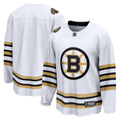 Men's Boston Bruins White 100th Anniversary Premier Breakaway Blank Jersey1