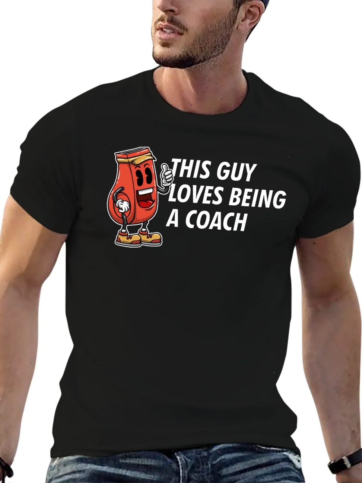 This Guy Loves Being a Coach T-Shirt