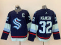 Men's Seattle Kraken #32 Deep Sea Blue Home Breakaway Player Jersey1