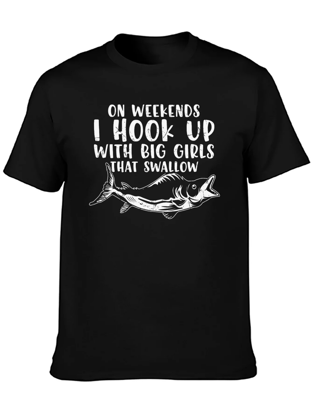 Hook Up Big Girls Fishing T-Shirt