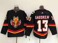 Men's Calgary Flames Johnny Gaudreau #13 Black Breakaway Player Jersey1