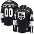 Men's Los Angeles Kings Black Home Breakaway Custom Jersey1