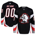 Men's Buffalo Sabres Black Alternate Authentic Custom Jersey1