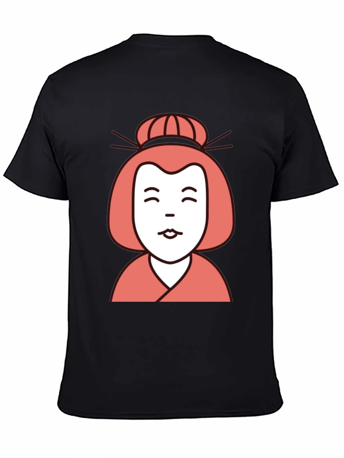 Japanese Geisha Graphic Tee - Unisex Black T-Shirt